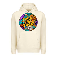 Sandshell Trick Or Treat Hallowen Round Premium Hoodie - LillyAllenDesigns