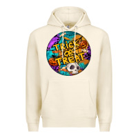 Tofu Trick Or Treat Hallowen Round Premium Hoodie - LillyAllenDesigns