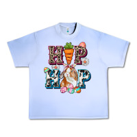 Grape Ice Western hip hop bunny Easter Day Urban Heavy Tee - CowGirlArtShop