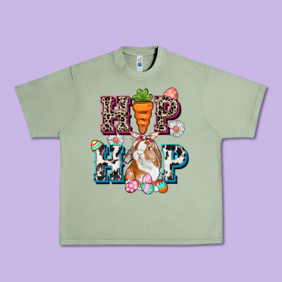 Western Hip Hop Bunny Easter Day Urban Heavy Tee Designed By Cowgirlartshop
