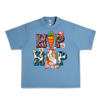 Pebble Blue Western hip hop bunny Easter Day Urban Heavy Tee - CowGirlArtShop