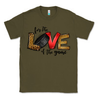 Army Green for the love of the game ice hockey Classic Tee - Jasminsmagicworld