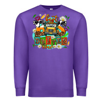 Purple best bus driver ever Premium Sweatshirt - AdoDesignShop