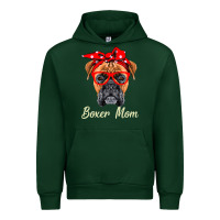 Forest Green Boxer Mom Dogs  Mothers Day Dog Lovers Gifts For Women Urban Hoodie - longCreatives