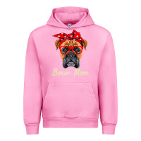 Fuchsia Pink Boxer Mom Dogs  Mothers Day Dog Lovers Gifts For Women Urban Hoodie - longCreatives