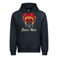 Navy Boxer Mom Dogs  Mothers Day Dog Lovers Gifts For Women Urban Hoodie - longCreatives
