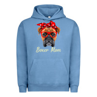 Pigment Pebble Blue Boxer Mom Dogs  Mothers Day Dog Lovers Gifts For Women Urban Hoodie - longCreatives