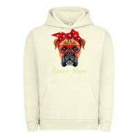 Pigment Pistachio Boxer Mom Dogs  Mothers Day Dog Lovers Gifts For Women Urban Hoodie - longCreatives