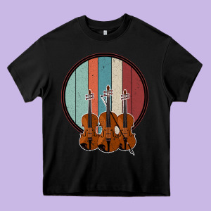 Violin Vintage Heavy Core Tee Designed By Bettercallsaul