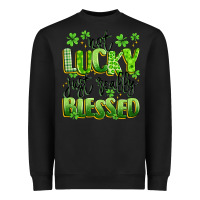 Black not lucky just really blessed Heavyweight Sweatshirt - Artiststas