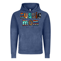 Vintage Denim Aussie mom Vintage Hoodie - CowCowDesign