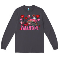 Smoke Hello Valentine Valentine's Day truck Long Sleeve Tee - FaDigitalArtStudio