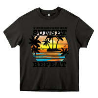 Asphalt sunrise sunburn sunset repeat Heavy Core Tee - JahusDesignShop