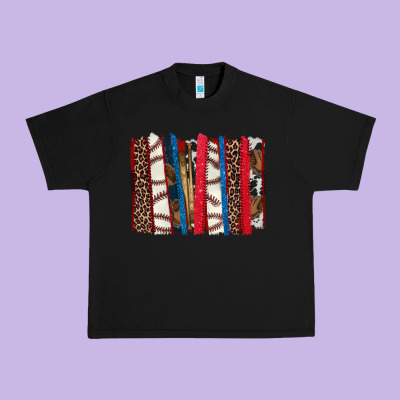 Baseball Brushstroke Urban Heavy Tee Designed By Howdyjamesfarm