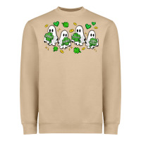 Mushroom clover ghostie st.patrick's day Heavyweight Sweatshirt - Artiststas