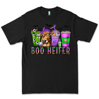 Black Boo Heifer Coffee Cups with Halloween Premium Tee - texasbilliewilder