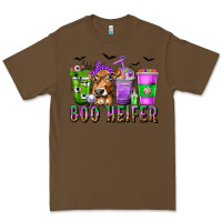 Cacao Boo Heifer Coffee Cups with Halloween Premium Tee - texasbilliewilder