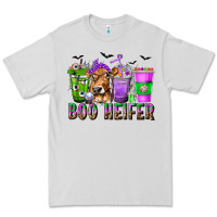 Dove Grey Boo Heifer Coffee Cups with Halloween Premium Tee - texasbilliewilder