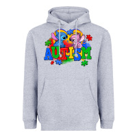 Heather Grey autism stitch with lilo Heavyweight Hoodie - AdoDesignShop