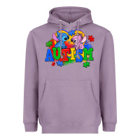 Lavender autism stitch with lilo Heavyweight Hoodie - AdoDesignShop