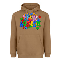 Toasted Coconut autism stitch with lilo Heavyweight Hoodie - AdoDesignShop