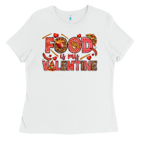 White Food is my Valentine Ladies Tee - HowdyJamesFarm
