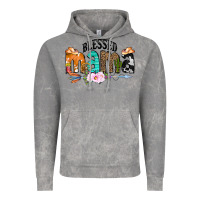 Cloud Rock Blessed Mama Vintage Hoodie - CowCowDesign