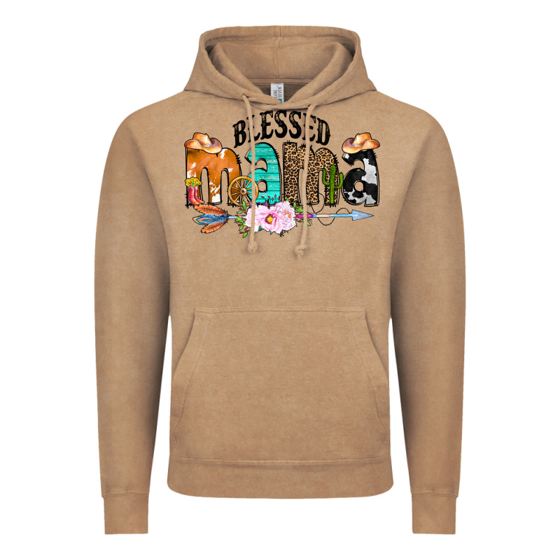Blessed Mama Vintage Hoodie by CowCowDesign | Teevron