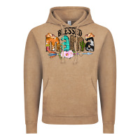 Vintage Coffee Blessed Mama Vintage Hoodie - CowCowDesign
