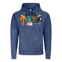 Vintage Denim Blessed Mama Vintage Hoodie - CowCowDesign
