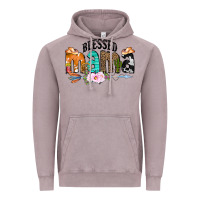 Vintage Zinc Blessed Mama Vintage Hoodie - CowCowDesign