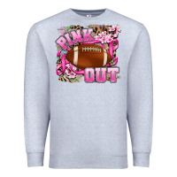Heather Grey pink out Premium Sweatshirt - AdoDesignShop