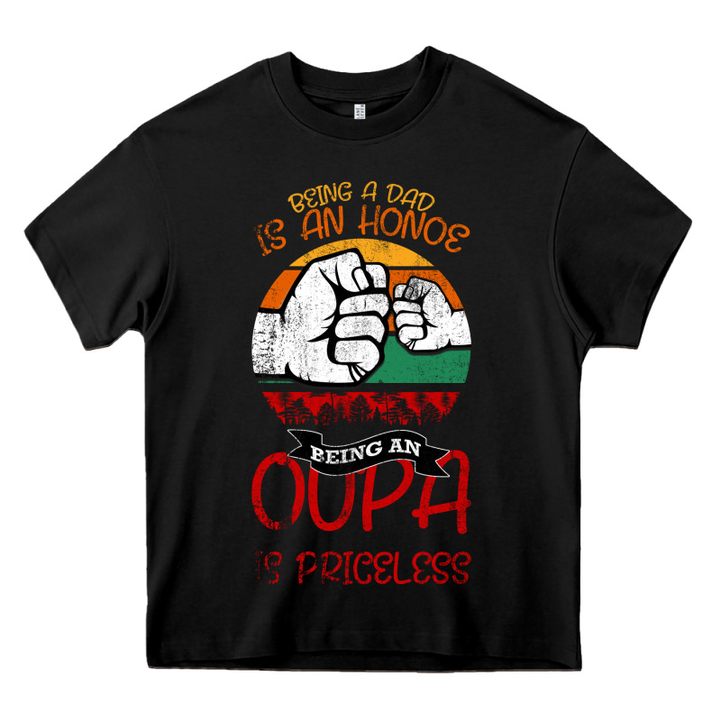 Being A Dad Is An Honor Being Papa Is Priceless Heavy Core Tee by Bettercallsaul | Teevron