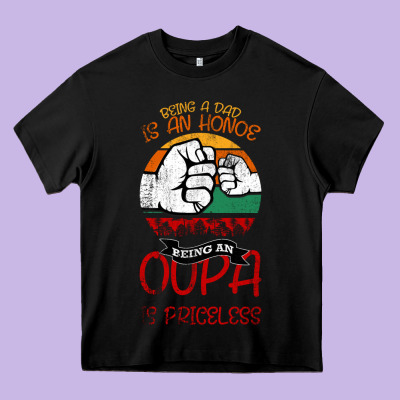 Being A Dad Is An Honor Being Papa Is Priceless Heavy Core Tee Designed By Bettercallsaul