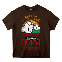 Chocolate Brown Being A Dad Is An Honor Being Papa Is Priceless Heavy Core Tee - Bettercallsaul