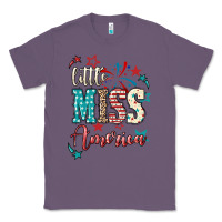 Lavender Little miss America 4th of july Classic Tee - HowdyJamesFarm