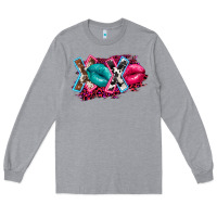 Heather Grey Western xoxo Long Sleeve Tee - FaDigitalArtStudio