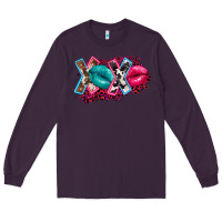Plum Western xoxo Long Sleeve Tee - FaDigitalArtStudio