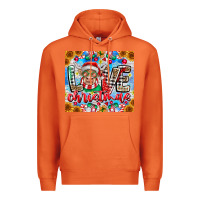 Carrot Love Christmas highland cow Premium Hoodie - CowhideDigitalArt