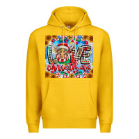 Lemon Love Christmas highland cow Premium Hoodie - CowhideDigitalArt
