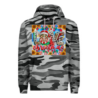 Slate Camo Love Christmas highland cow Premium Hoodie - CowhideDigitalArt
