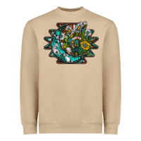 Mushroom aztec moon Heavyweight Sweatshirt - SublimationCraftShop