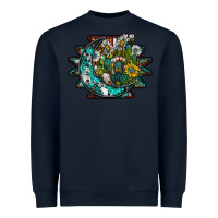 Navy aztec moon Heavyweight Sweatshirt - SublimationCraftShop
