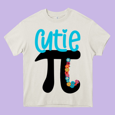 Cutie Pi Heavy Core Tee Designed By Bettercallsaul