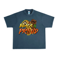 Midnight Navy Black and proud Urban Heavy Tee - HowdyJamesFarm