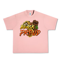 Salmon Black and proud Urban Heavy Tee - HowdyJamesFarm