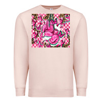 Pale Pink nobody fights alone Premium Sweatshirt - AdoDesignShop