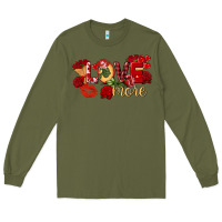 Army Green Love more Valentine's Day Long Sleeve Tee - FaDigitalArtStudio