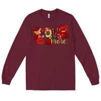 Burgundy Love more Valentine's Day Long Sleeve Tee - FaDigitalArtStudio