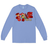 Colony Blue Love more Valentine's Day Long Sleeve Tee - FaDigitalArtStudio